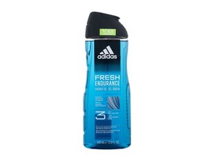 Dušigeel Adidas Fresh Endurance Shower Gel 3in1, 400 ml hind ja info | Adidas Parfüümid, lõhnad ja kosmeetika | hansapost.ee