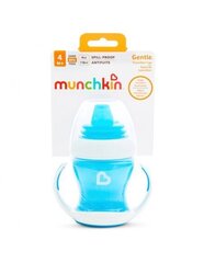 Munchkin Gentle Transition Обучающая бутылочка для питья с ручками и мягким носиком, синяя, 4 месяца+, 118 мл, 012549WWWW цена и информация | Детская посуда, контейнеры для молока и еды | hansapost.ee