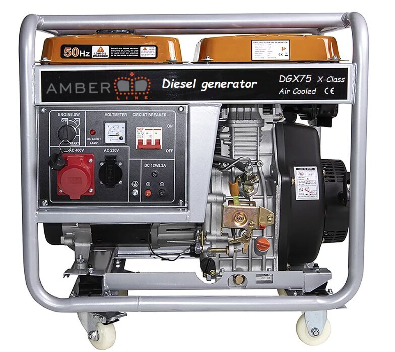 Diiselgeneraator Amber-Line DGX75 X-Class, 6.0kW, 230/400V hind ja info | Elektrigeneraatorid | hansapost.ee