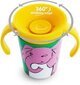 Õppetass koos sangadega Munchkin elevant, Miracle 360 ​​​​Wildlove, 6 kuud+, 177 ml, 05195102 цена и информация | Laste taldrikud, kausid ja söögiriistad | hansapost.ee