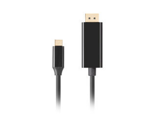 Адаптер USB C—DisplayPort Lanberg CA-CMDP-10CU-0018-BK Чёрный 1,8 m цена и информация | Адаптеры, USB-разветвители | hansapost.ee