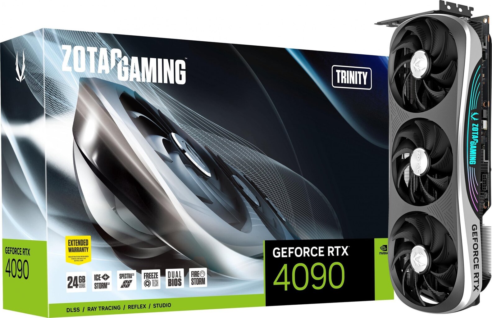 Zotac GeForce RTX 4090 Trinity 24GB GDDR6X цена и информация | Videokaardid | hansapost.ee