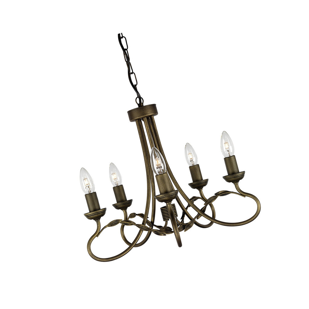 Rippvalgusti Elstead Lighting Olivia OV5-BLK-GOLD цена и информация | Rippvalgustid | hansapost.ee