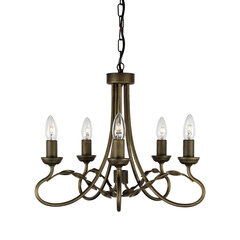 Rippvalgusti Elstead Lighting Olivia OV5-BLK-GOLD цена и информация | Люстры | hansapost.ee