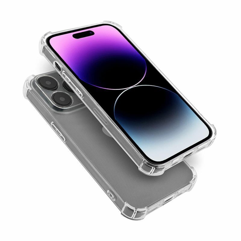 Mocco Anti Shock Case Silicone Case for Apple iPhone 14 Pro Max Transparent цена и информация | Telefonide kaitsekaaned ja -ümbrised | hansapost.ee