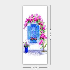 Reproduktsioon Sinised aknaluugid ja lilled hind ja info | Seinapildid | hansapost.ee