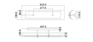 Seinavalgusti Elstead Lighting Duet HK-DUET3-BATH цена и информация | Настенные светильники | hansapost.ee