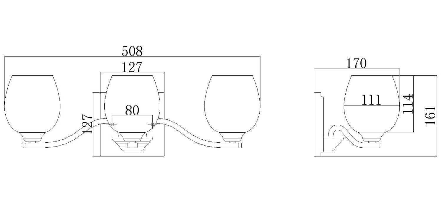 Vannitoa seinavalgusti Elstead Lighting Kalli FE-KALLI3-BATH цена и информация | Seinavalgustid | hansapost.ee