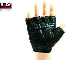 Черные кожаные перчатки Body Sculpture XL (SW 83) цена и информация | Body Sculpture Тренажеры, товары для фитнеса | hansapost.ee