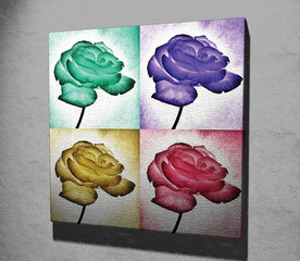Репродукция Разноцветные розы цена и информация | Настенные деревянные декорации | hansapost.ee