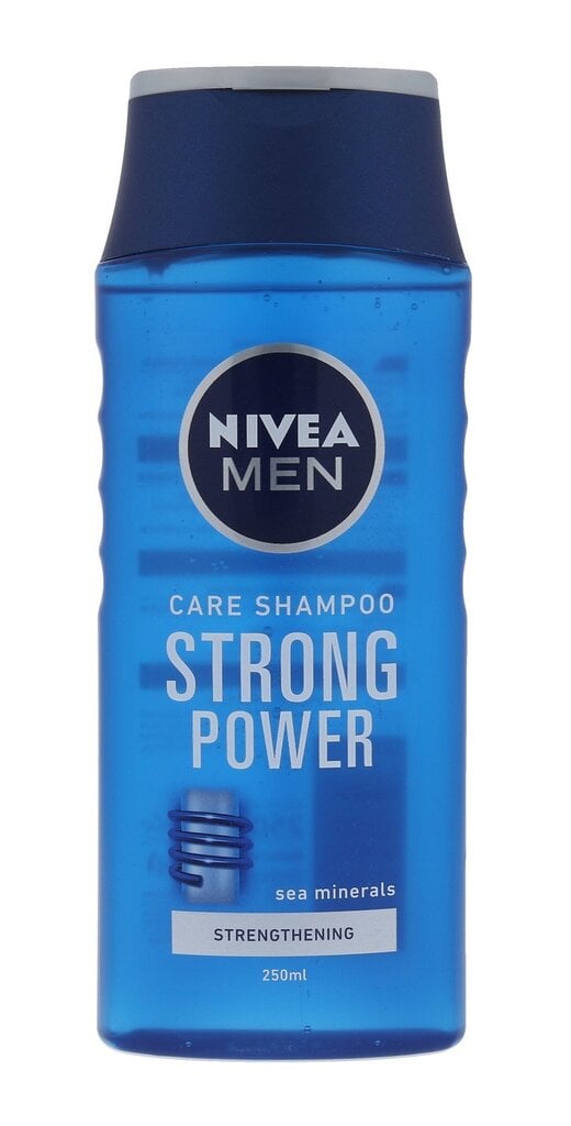 Šampoon meestele Nivea Men Strong Power 250 ml цена и информация | Šampoonid | hansapost.ee