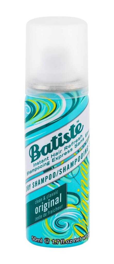 Kuivšampoon Batiste Original 50 ml цена и информация | Šampoonid | hansapost.ee