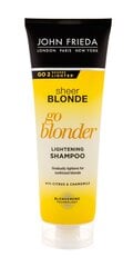 Шампунь для светлых волос John Frieda Sheer Blonde Go Blonder, 250 мл цена и информация | Шампуни | hansapost.ee