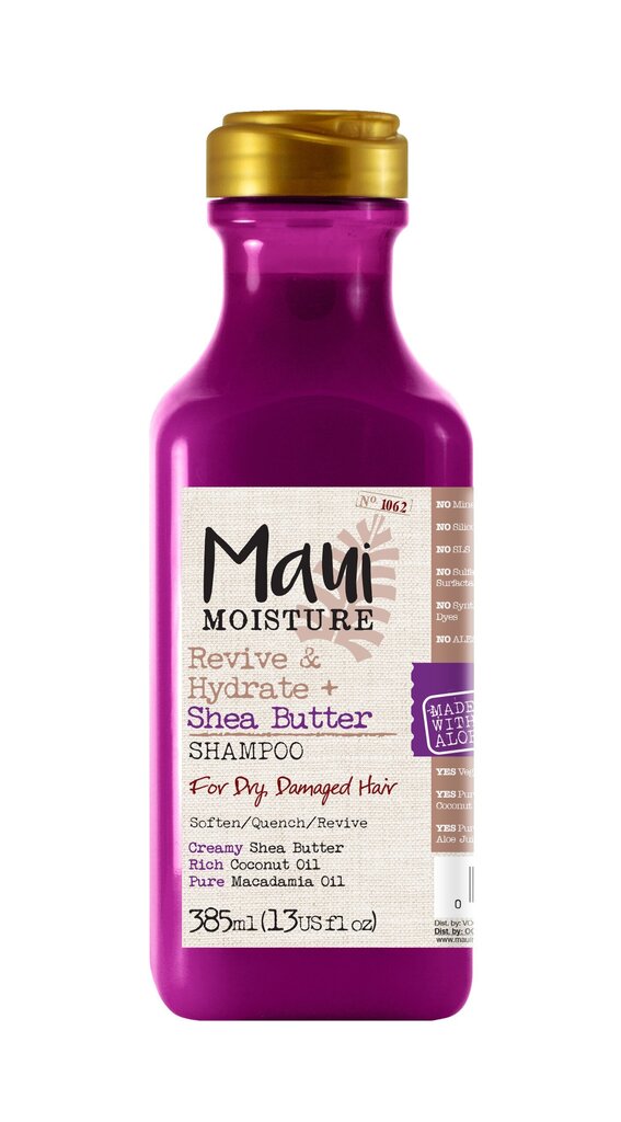 Sheavõiga šampoon kuivadele kahjustatud juustele Maui moisture revive hydrate, 385 ml цена и информация | Šampoonid | hansapost.ee