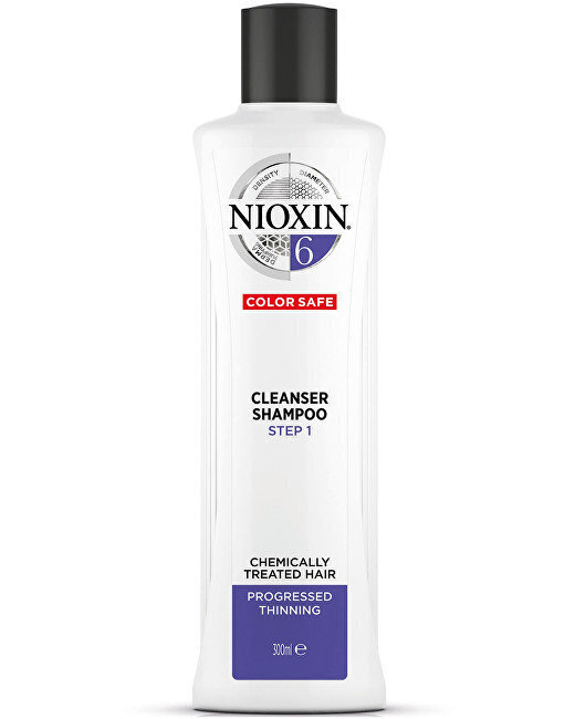 Juuste ja peanaha šampoon keemiliselt mõjutatud, tugevalt hõrenevatele juustele Nioxin System 6.300 ml цена и информация | Šampoonid | hansapost.ee