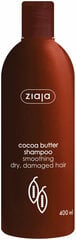 Siluv kakaovõiga šampoon kuivadele ja kahjustatud juustele Ziaja, 400 ml hind ja info | Šampoonid | hansapost.ee