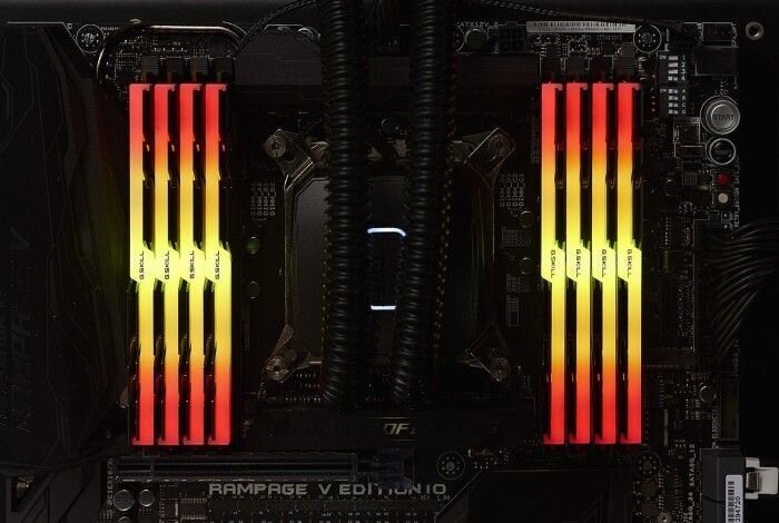 G.Skill Trident Z RGB, 256GB (8x32GB), DDR4, 3600HMz, CL18 (F4-3600C18Q2-256GTZR) цена и информация | Operatiivmälu | hansapost.ee