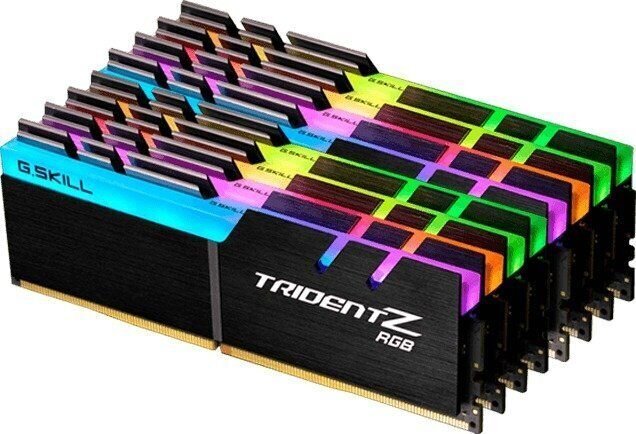 G.Skill Trident Z RGB, 256GB (8x32GB), DDR4, 3600HMz, CL18 (F4-3600C18Q2-256GTZR) hind ja info | Operatiivmälu | hansapost.ee