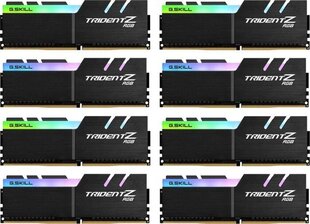 G.Skill Trident Z RGB, 256GB (8x32ГБ), DDR4, 3600МГц, CL18 (F4-3600C18Q2-256GTZR) цена и информация | Объём памяти | hansapost.ee