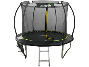 Batuut Lean Sport 183 cm, must roheline price and information | Trampolines | hansapost.ee