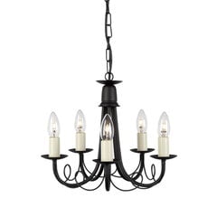 Rippvalgusti Elstead Lighting Minster MN5-BLACK цена и информация | Люстры | hansapost.ee