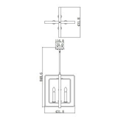 Rippvalgusti Elstead Lighting Quentin HK-QUENTIN-4P-B цена и информация | Люстры | hansapost.ee