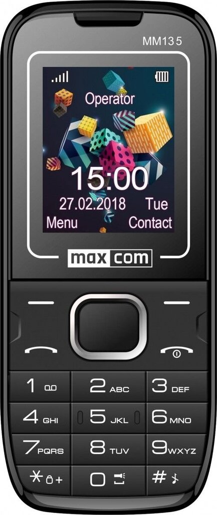 Maxcom MM134/135 Black Blue цена и информация | Telefonid | hansapost.ee