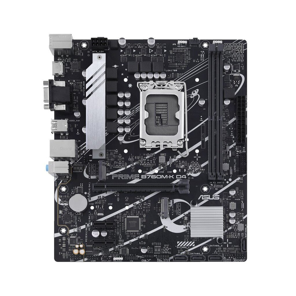 Asus PRIME B760M-K D4, Micro ATX, LGA1700, DDR4 hind ja info | Emaplaadid | hansapost.ee