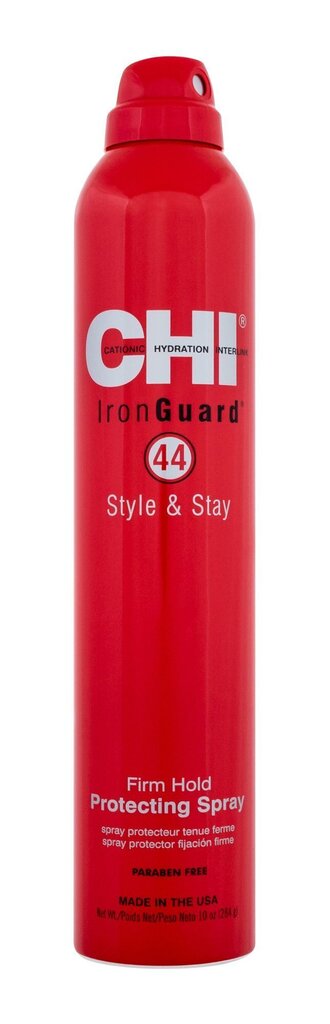 Juukselakk kahjustatud juustele Farouk Systems Chi 44 Iron Guard Style & Stay 284 g hind ja info | Juuste viimistlusvahendid | hansapost.ee