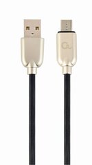 Gembird USB Male - Micro USB Male Premium spiral metal 1 м Metallic Grey цена и информация | Кабели и провода | hansapost.ee