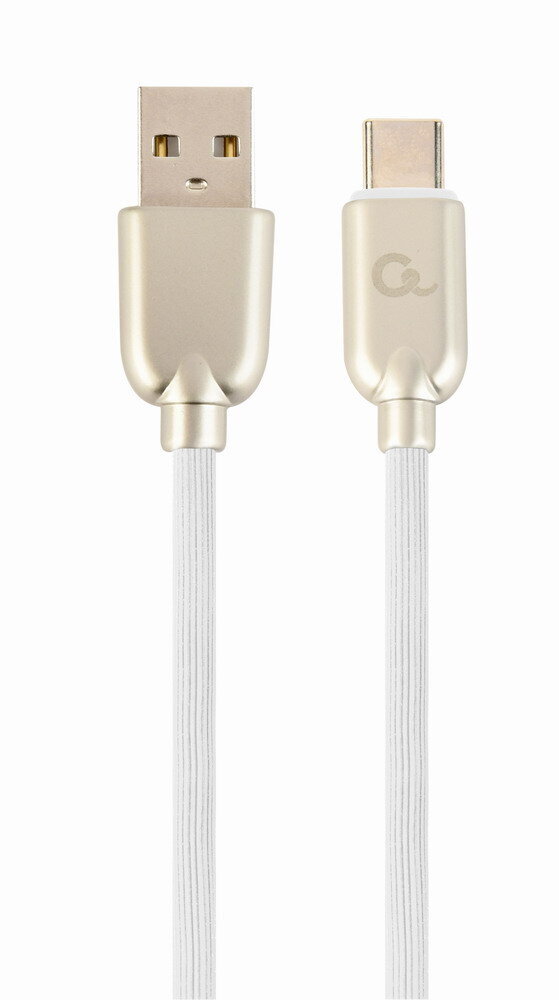 Gembird USB Male - Micro USB Male Premium rubber 2m White цена и информация | Juhtmed ja kaablid | hansapost.ee