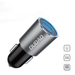 Dudao car charger 2x USB 3.4A gray (R5s gray) цена и информация | Зарядные устройства для телефонов | hansapost.ee
