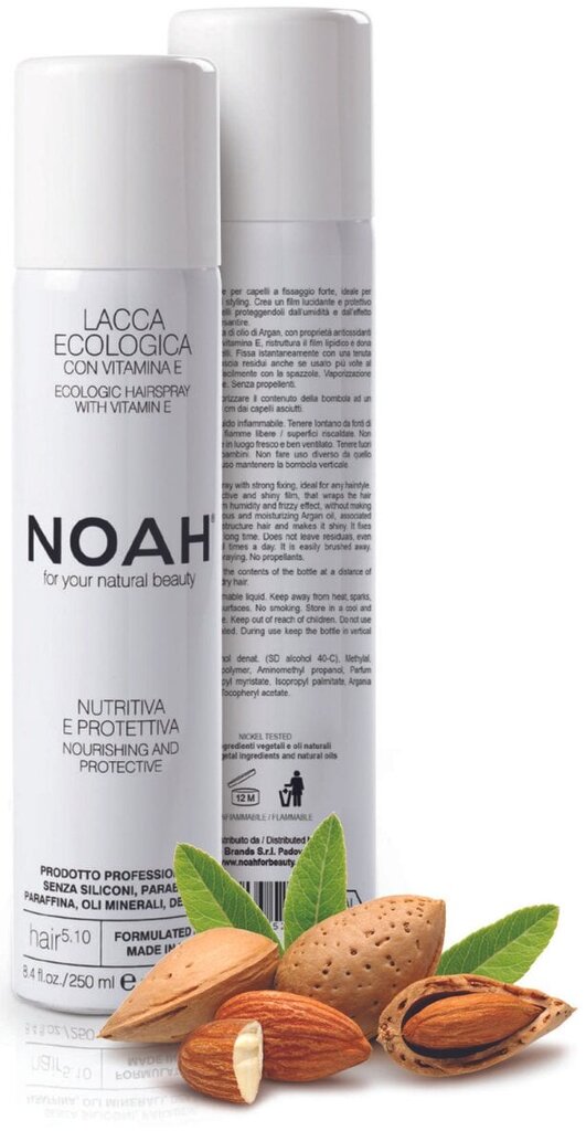 Toitev juukselakk argaaniaõli ja E-vitamiiniga Noah 250 ml цена и информация | Juuste viimistlusvahendid | hansapost.ee