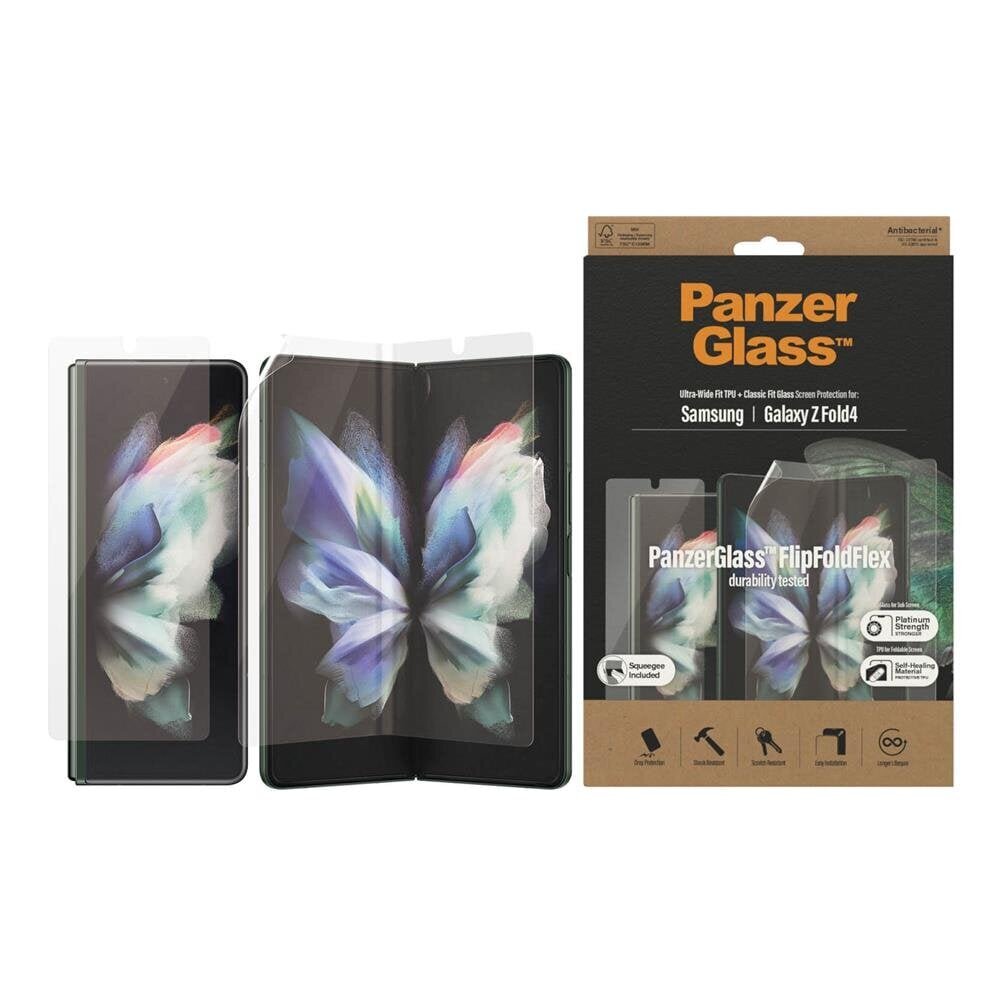 PanzerGlass Ultra-Wide Fit Bundle for Samsung Galaxy Z Fold 4 hind ja info | Ekraani kaitseklaasid ja kaitsekiled | hansapost.ee