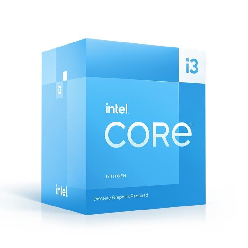 CPU|INTEL|Desktop|Core i3|i3-13100F|3400 MHz|Cores 4|12MB|Socket LGA1700|BOX|BX8071513100FSRMBV цена и информация | Protsessorid | hansapost.ee