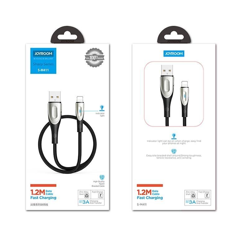 Joyroom Sharp Series USB-A - Lightning 3A 1.2m (S-M411) hind ja info | Mobiiltelefonide kaablid | hansapost.ee