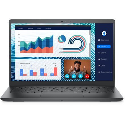 Dell Vostro 14 3420, 14", WVA, FHD, 1920 x 1080, Anti-glare, Intel Core i3, i3-1215U, 8 GB, DDR4, SSD 256 GB, Intel UHD Graphics, Windows 11 Home, ENG, Black hind ja info | Sülearvutid | hansapost.ee