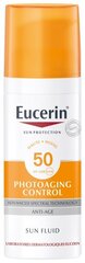 Защита от солнца для лица, шеи и декольте Eucerin Sun Protection Photoaging Control SPF50 50 мл цена и информация | Кремы от загара | hansapost.ee