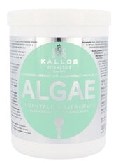 Juuksemask kuivadele juustele Kallos Algae Moisturizing, 1000 ml hind ja info | Juuksemaskid, õlid ja seerumid | hansapost.ee