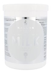Питательная и увлажняющая маска для сухих волос с молочными протеинами Kallos Milk, 1000 мл цена и информация | Средства для укрепления волос | hansapost.ee