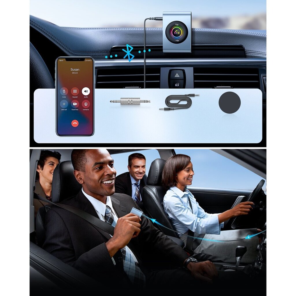 Joyroom car Bluetooth 5.3 transmitter and hands-free kit for AUX 3.5 мм  mini jack port (JR-CB1) цена | hansapost.ee