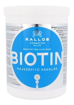 Taastav juuksemask Kallos Biotin 1000 ml hind ja info | Juuksemaskid, õlid ja seerumid | hansapost.ee