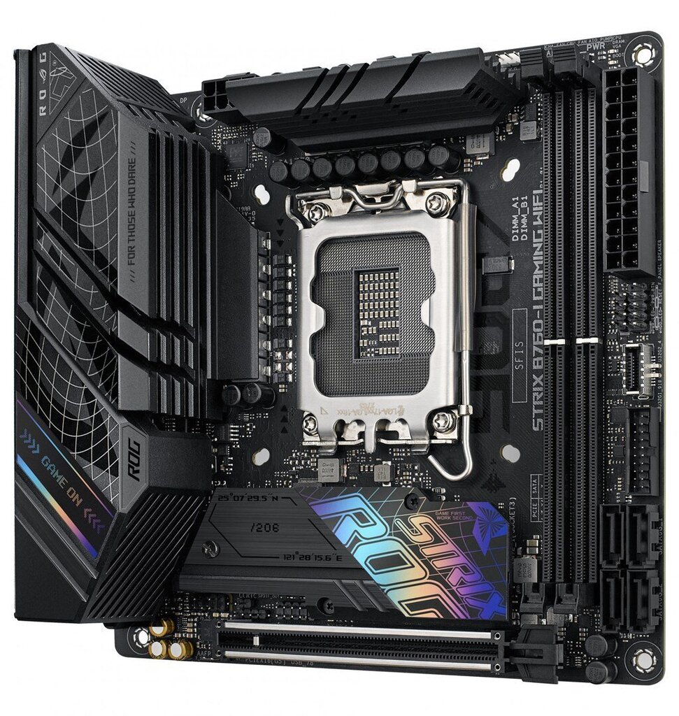 Asus ROG STRIX B760-I GAMING WIFI, Mini ITX, LGA1700, DDR5 hind ja info | Emaplaadid | hansapost.ee