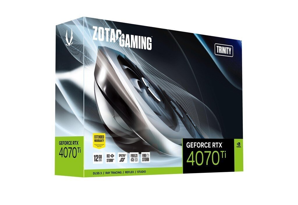 Zotac GAMING GeForce RTX 4070 Ti Trinity (ZT-D40710D-10P) цена и информация | Videokaardid | hansapost.ee