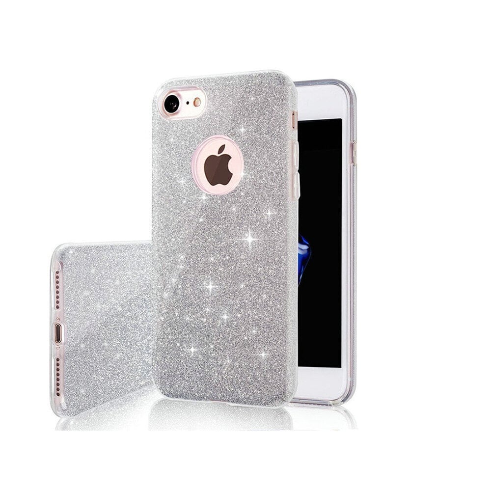 OEM Glitter 3in1 Case sobib iPhone 11, hõbedane hind ja info | Telefonide kaitsekaaned ja -ümbrised | hansapost.ee