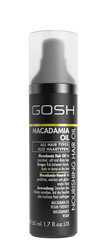 Niisutav juukseõli Gosh Macadamia Oil 50 ml hind ja info | Juuksemaskid, õlid ja seerumid | hansapost.ee