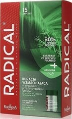 Juuksekasvu ampullid Farmona Radical 15 tk. цена и информация | Маски, масла, сыворотки | hansapost.ee