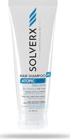 Šampoon Solverx Atopic Skin Hair shampoo, 250 ml цена и информация | Šampoonid | hansapost.ee