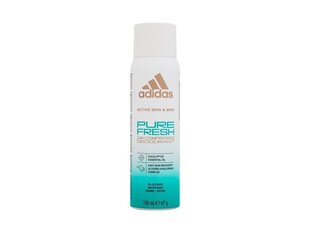 Spreideodorant Adidas Pure Fresh 24h 100 ml hind ja info | Deodorandid | hansapost.ee