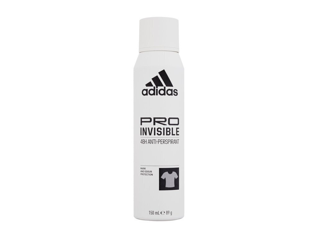Spreideodorant Adidas Pro Invisible 48h 150 ml цена и информация | Deodorandid | hansapost.ee